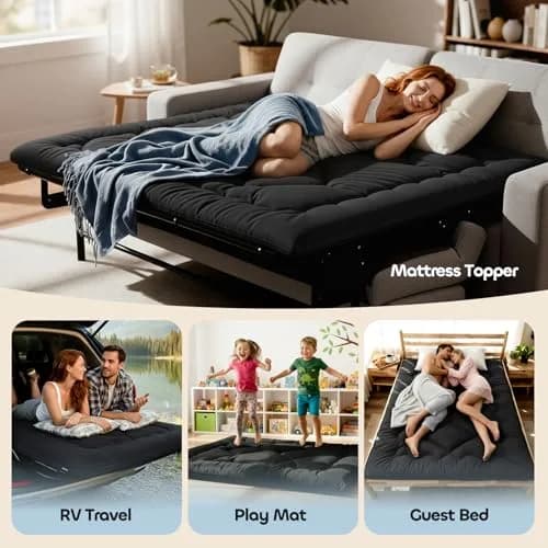 COZYFUZY 4" Thick Japanese Futon Mattress | Space Saving Foldable Floor Mattress Twin thumbnail 6