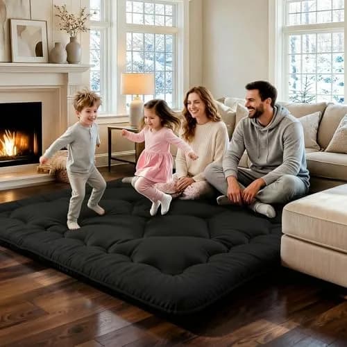 COZYFUZY 4" Thick Japanese Futon Mattress | Space Saving Foldable Floor Mattress Twin thumbnail 2
