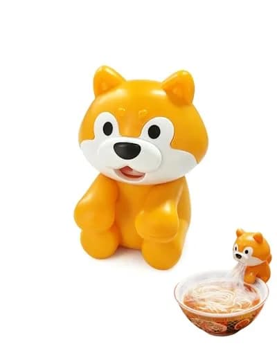 JODUY Clip-On Mini Fan for Cup & Bowl – Dog-Shaped Air-Blowing Cooling Attachment 8.5cm x 6cm x 6cm | Dual-Function Operation thumbnail 1