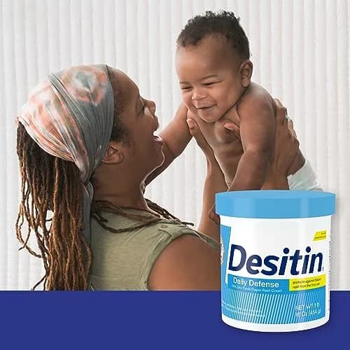 Desitin Daily Defense Baby Diaper Rash Cream with 13% Zinc Oxide, Hypoallergenic, Dye, Phthalate- & Paraben-Free, 16 oz (Pack of 12) | Treats, Relieves & Prevents Diaper Rash thumbnail 6