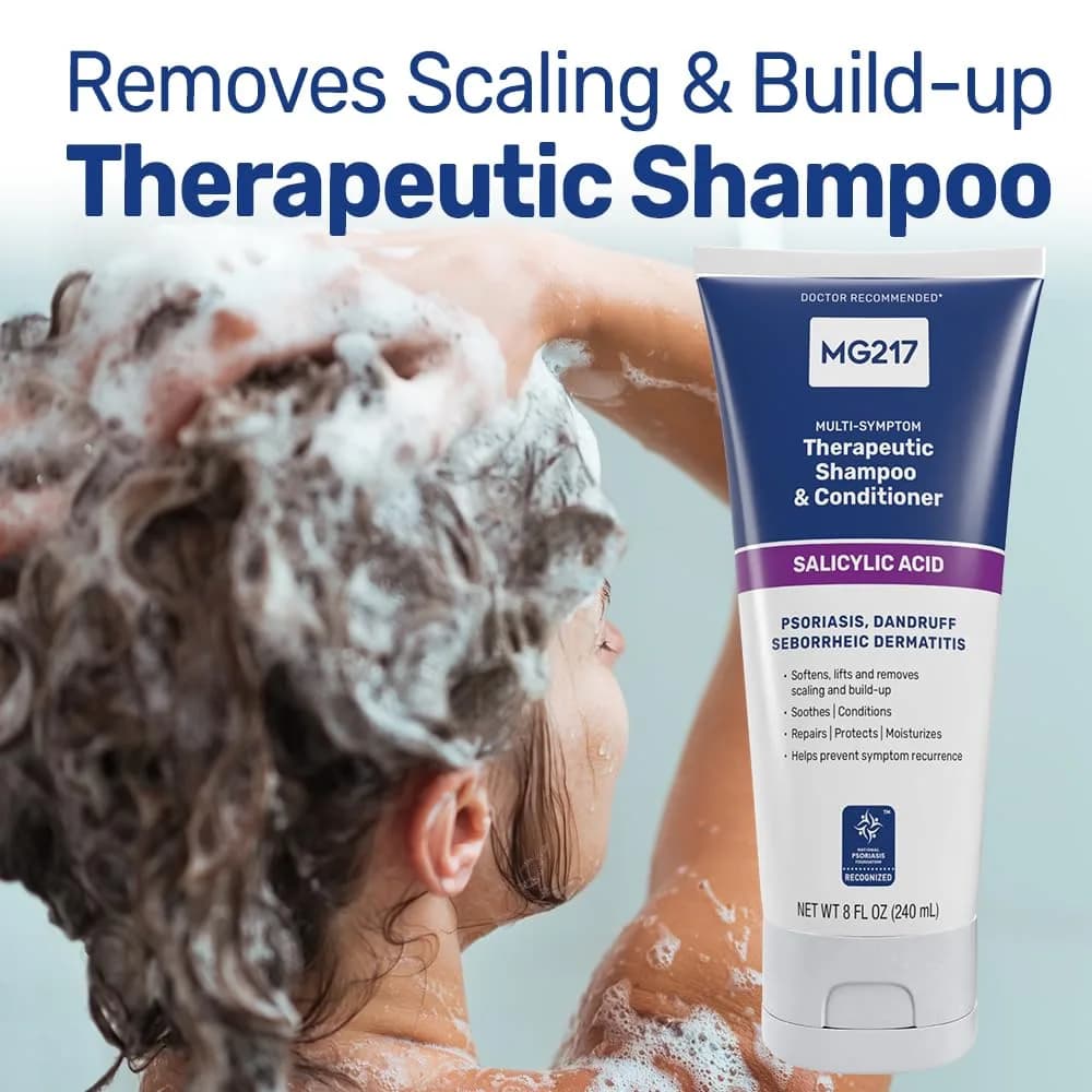 MG217 Psoriasis Shampoo and Conditioner 8 fl oz Tube | Therapeutic Scalp Treatment - view 2