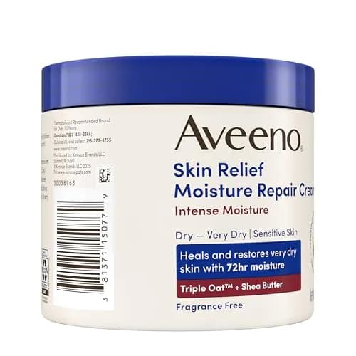 Aveeno Skin Relief Intense Moisture Repair Body Cream 3900ml (132 Oz) | Triple Oat & Shea Butter for Very Dry Skin thumbnail 6