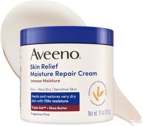 Aveeno Skin Relief Intense Moisture Repair Body Cream 3900ml (132 Oz) | Triple Oat & Shea Butter for Very Dry Skin thumbnail 1