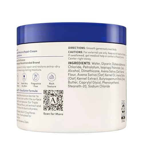 Aveeno Skin Relief Intense Moisture Repair Body Cream 3900ml (132 Oz) | Triple Oat & Shea Butter for Very Dry Skin thumbnail 9