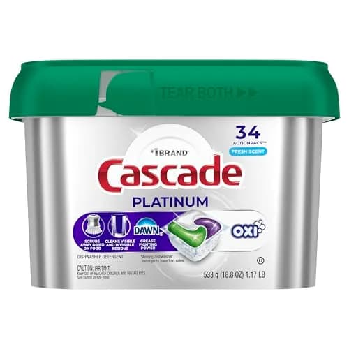 Cascade Platinum Dishwasher Pods Fresh 204 Count (8.5 lb) | USA Import, Duties Included thumbnail 9