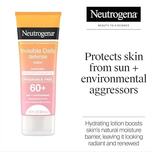 Neutrogena Invisible Daily Defense Sunscreen Lotion SPF 60+ 106ml (3.0 fl. oz) | Broad Spectrum UVA/UVB Protection thumbnail 2