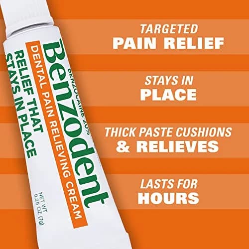 Benzodent Maximum Strength Dental and Oral Pain Cream 1oz Pack of 12 | Long Lasting Topical Anesthetic for Dentures & Mouth Sores thumbnail 4