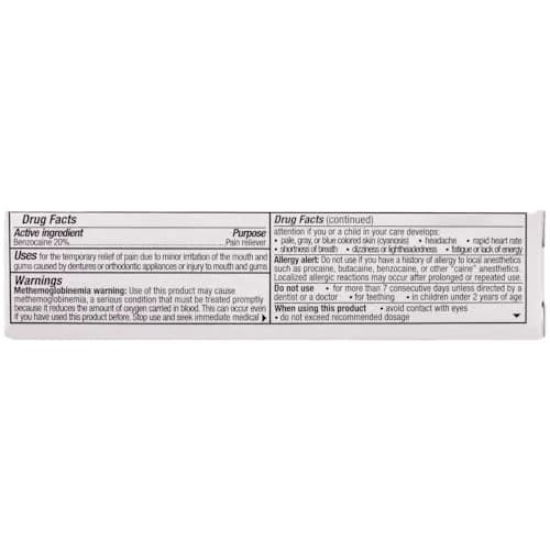 Benzodent Maximum Strength Dental and Oral Pain Cream 1oz Pack of 12 | Long Lasting Topical Anesthetic for Dentures & Mouth Sores thumbnail 6