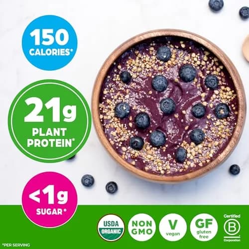 Orgain Organic Vegan Protein Powder Vanilla Bean 1.02 lb (463 g) | USDA Organic Plant-Based Protein thumbnail 5
