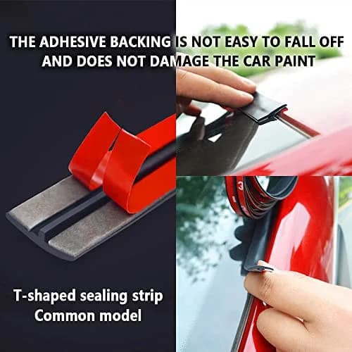 Turcee T-Car Weather Strip Seal 5m (16Ft) | Seals Gaps, Reduces Noise & Dust thumbnail 5
