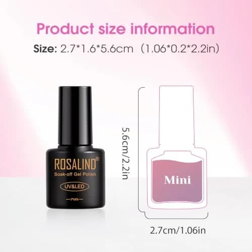 ROSALIND 30pcs Gel Nail Polish Set with Cateye Gel, Base & Top Coats | Salon Quality Manicure at Home thumbnail 9