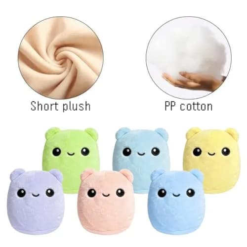 RLXGCZ Cute Mini Plush Toys Set (6 Pieces, 8cm) | ASTM-Tested Educational Toy Figures thumbnail 4