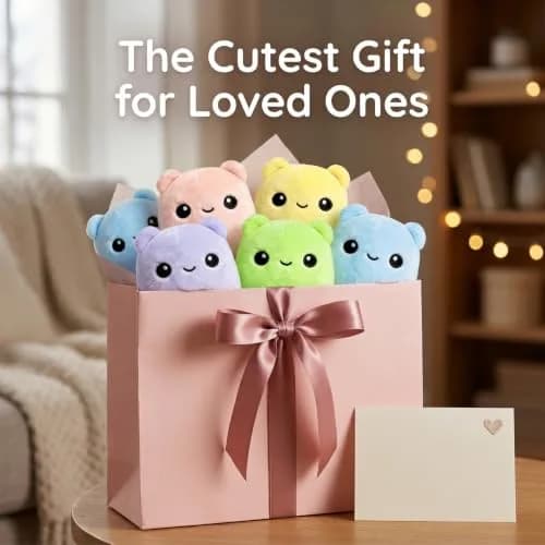 RLXGCZ Cute Mini Plush Toys Set (6 Pieces, 8cm) | ASTM-Tested Educational Toy Figures thumbnail 6