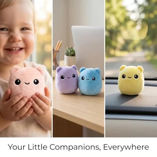 RLXGCZ Cute Mini Plush Toys Set (6 Pieces, 8cm) | ASTM-Tested Educational Toy Figures thumbnail 7