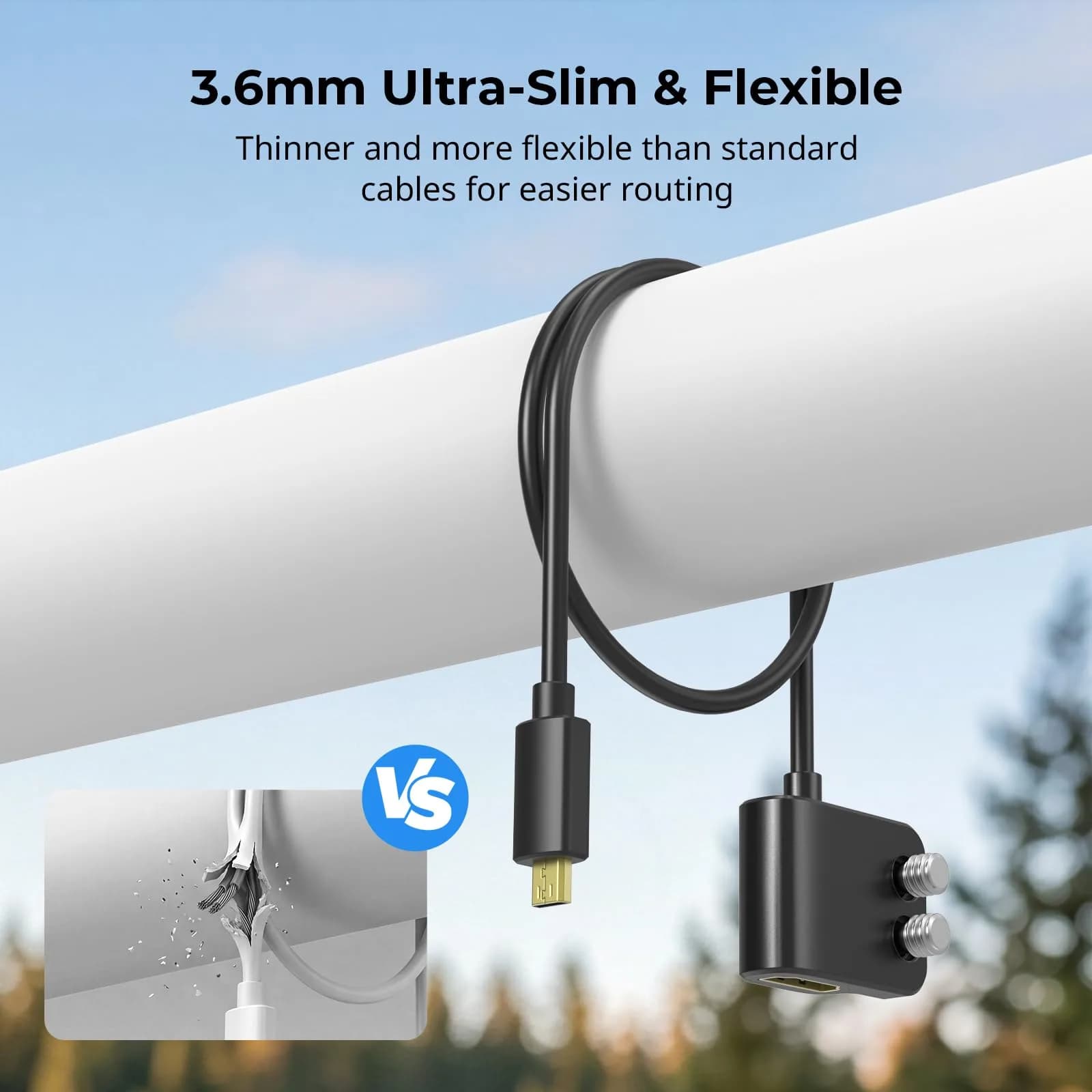 SMALLRIG D to A 30cm USB-C Data Cable - 20Gbps Transfer, 240W Charging - view 4