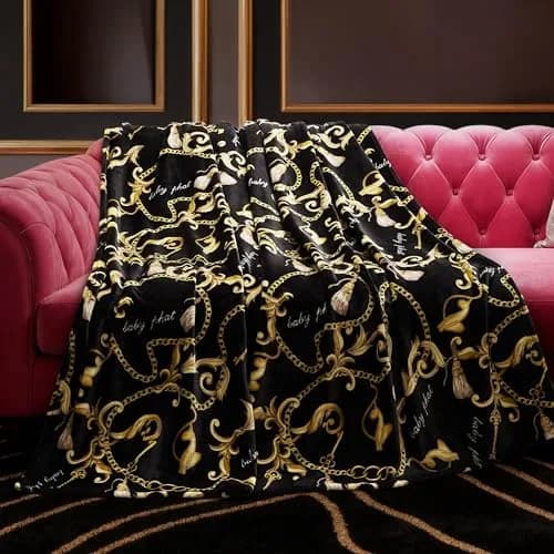 Baby Phat Oversized Plush Throw Blanket 60" x 70" | Bold Fashion Style (70-120 chars) thumbnail 1