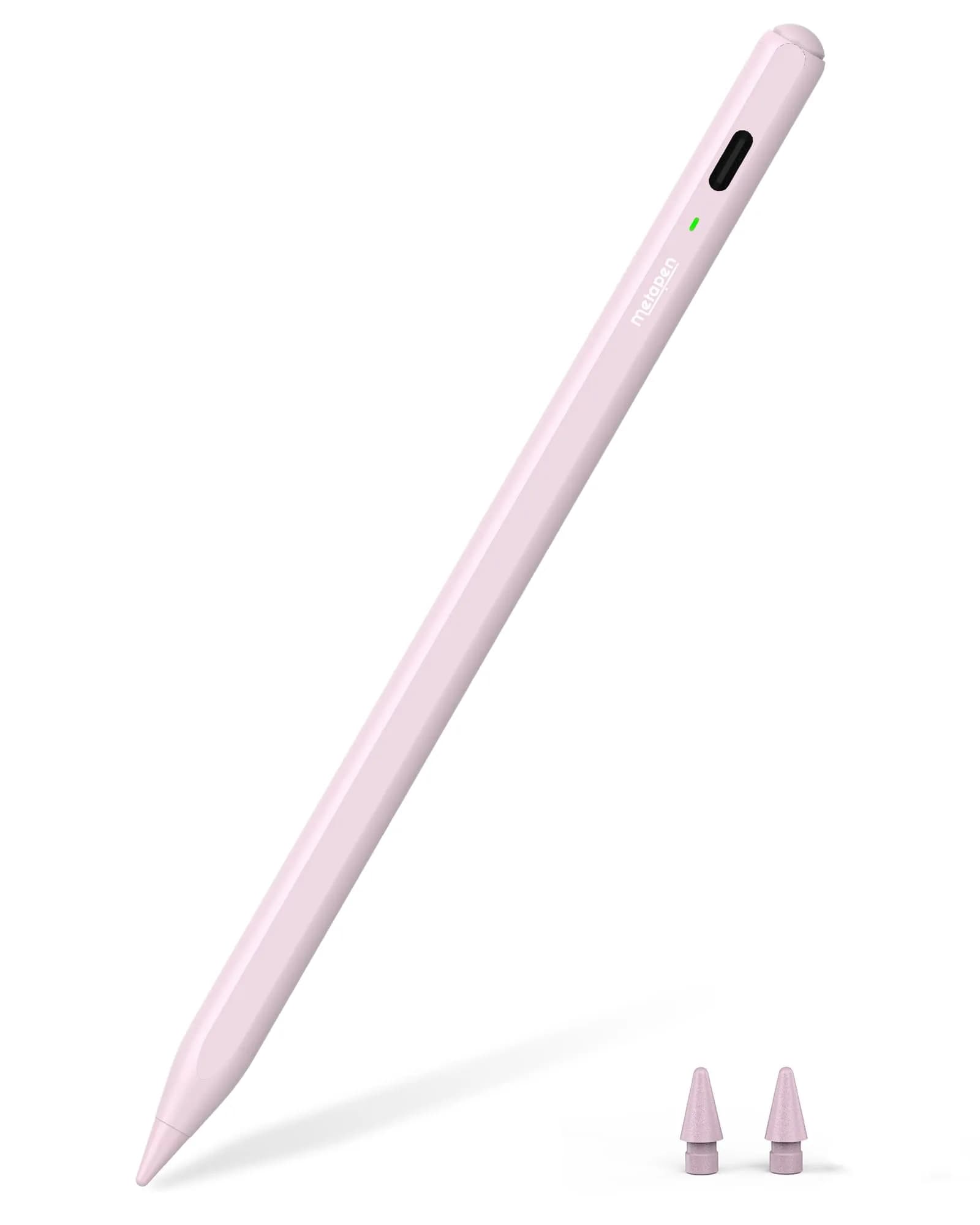 Metapen Pencil Air8 Stylus for iPad 2018-2026, 10 Min Faster Charge, Palm Rejection, Pink | Precision Input Pen - main product image