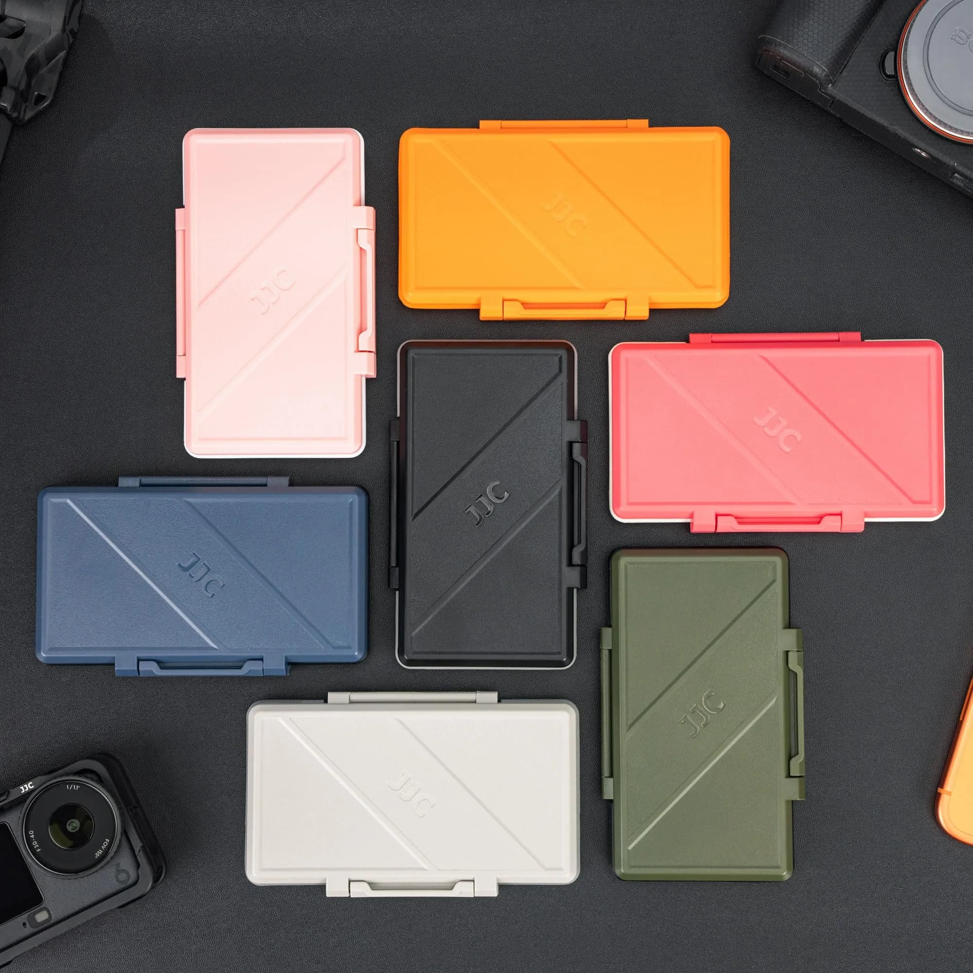 JJC Hot Pink Memory Card Case for 12 SD & 24 Micro SD Cards | Water-Resistant & Anti-Shock - view 2