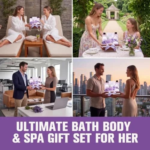 Green Canyon Spa Lavender 10pc Spa Gift Basket for Women | 1.60 kg (3.53 lb) Set thumbnail 6