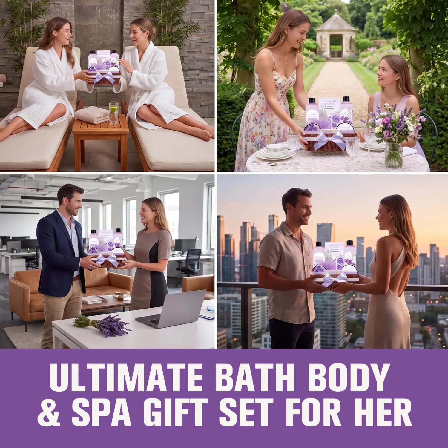 Green Canyon Spa Lavender 10pc Spa Gift Basket for Women | 1.60 kg (3.53 lb) Set - view 6