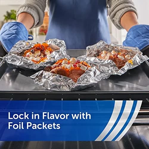Reynolds Wrap Everyday Strength Aluminum Foil Roll & Countertop Prep Paper Bundle 200 Sq. Ft. Foil | 75 Sq. Ft. Paper | 275 Sq. Ft. Total thumbnail 6