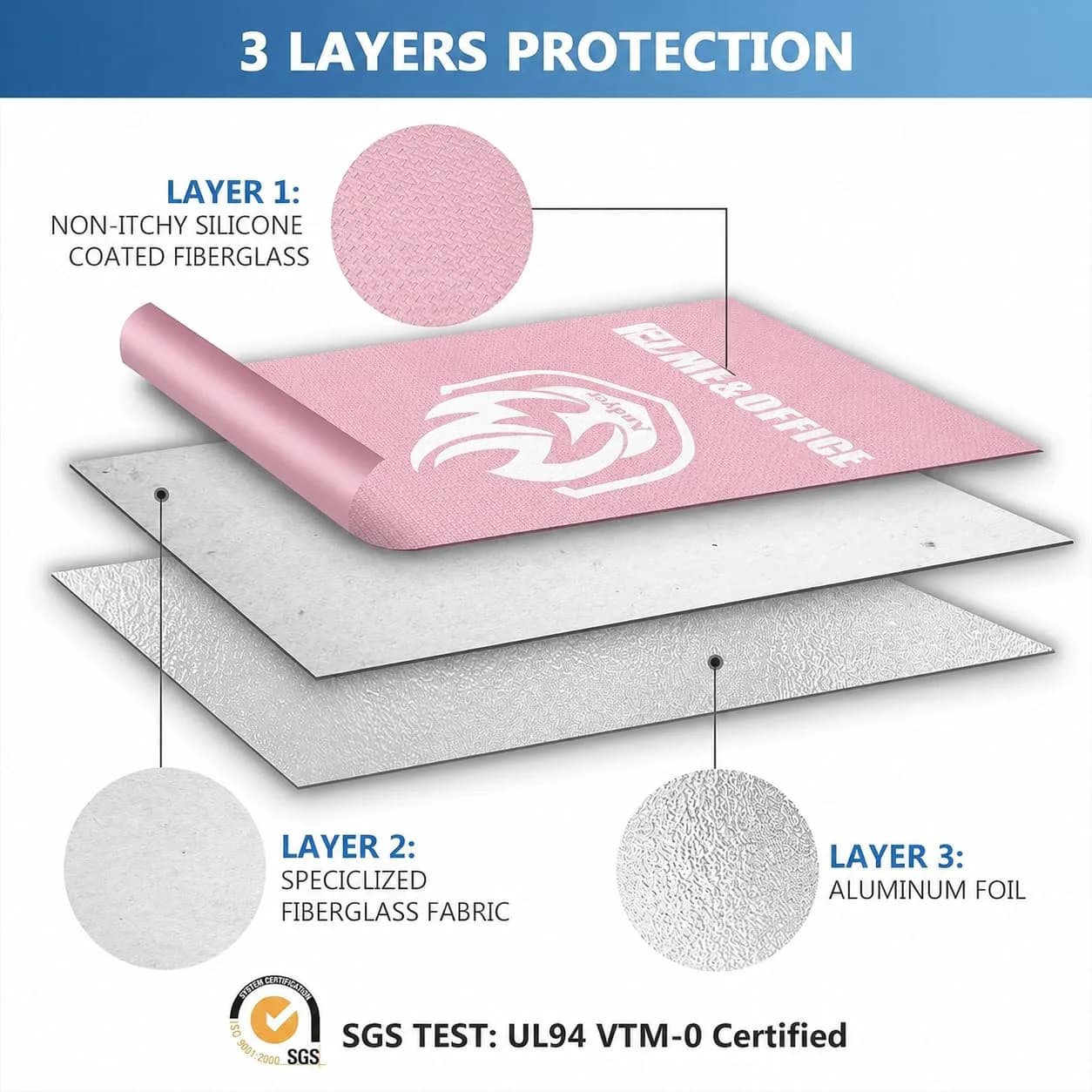 Andyer Fireproof Document Bag 38cm x 28cm (15"x11") | UL Certified Protection for Valuables - view 6