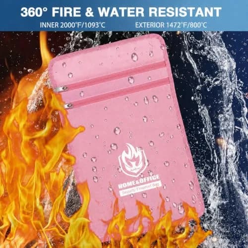 Andyer Fireproof Document Bag 38cm x 28cm (15"x11") | UL Certified Protection for Valuables thumbnail 3