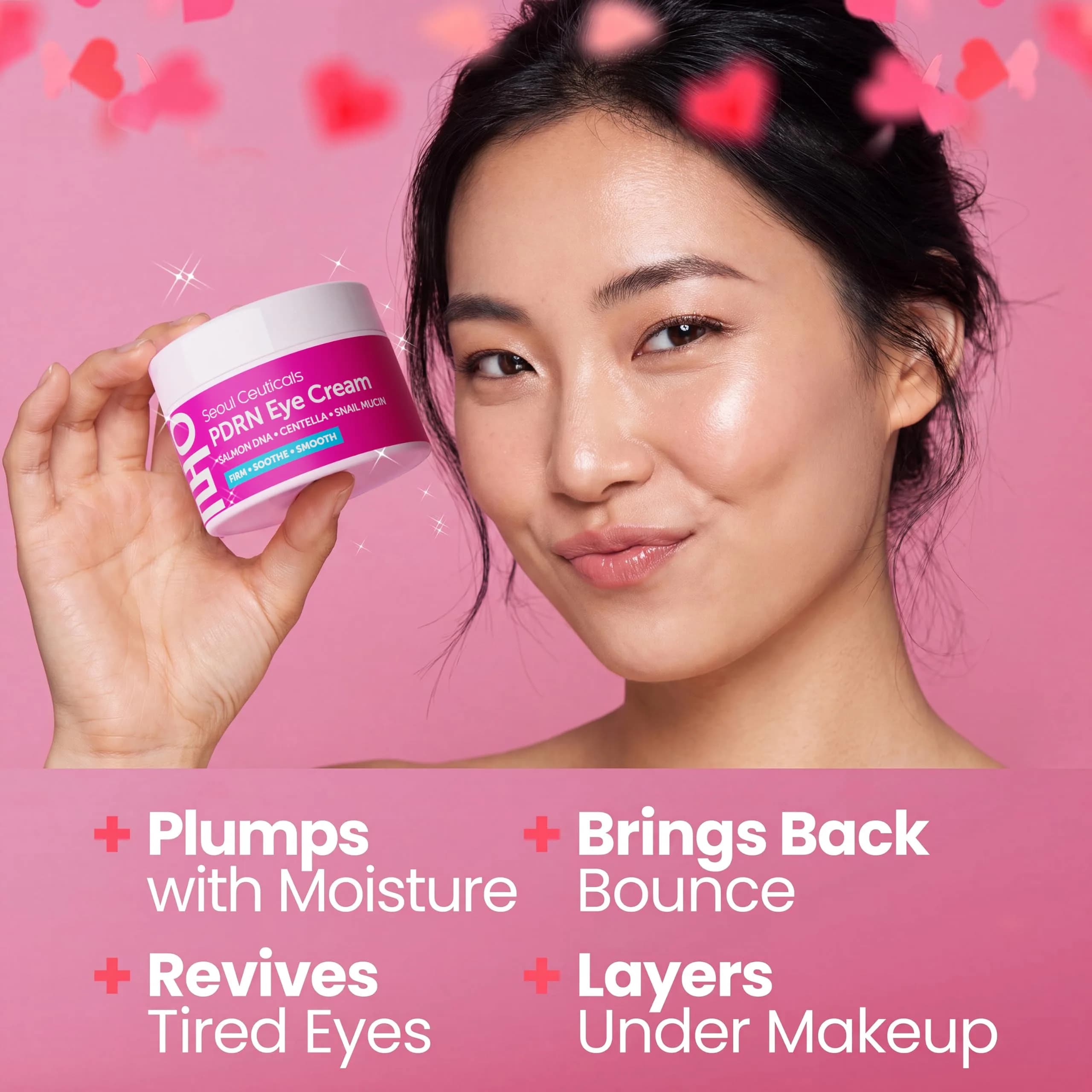 SeoulCeuticals PDRN Eye Cream 15ml (0.5 Fl Oz) | Korean Skincare for Dark Circles & Fine Lines - view 5