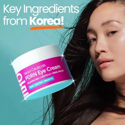 SeoulCeuticals PDRN Eye Cream 15ml (0.5 Fl Oz) | Korean Skincare for Dark Circles & Fine Lines thumbnail 6