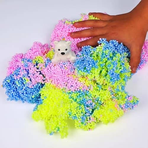 LYRK Collections Silly Foam Modeling Foam Beads 4.4 oz (125g) Neon Pastel Colors | Mess-Free Sensory Play for Kids thumbnail 9