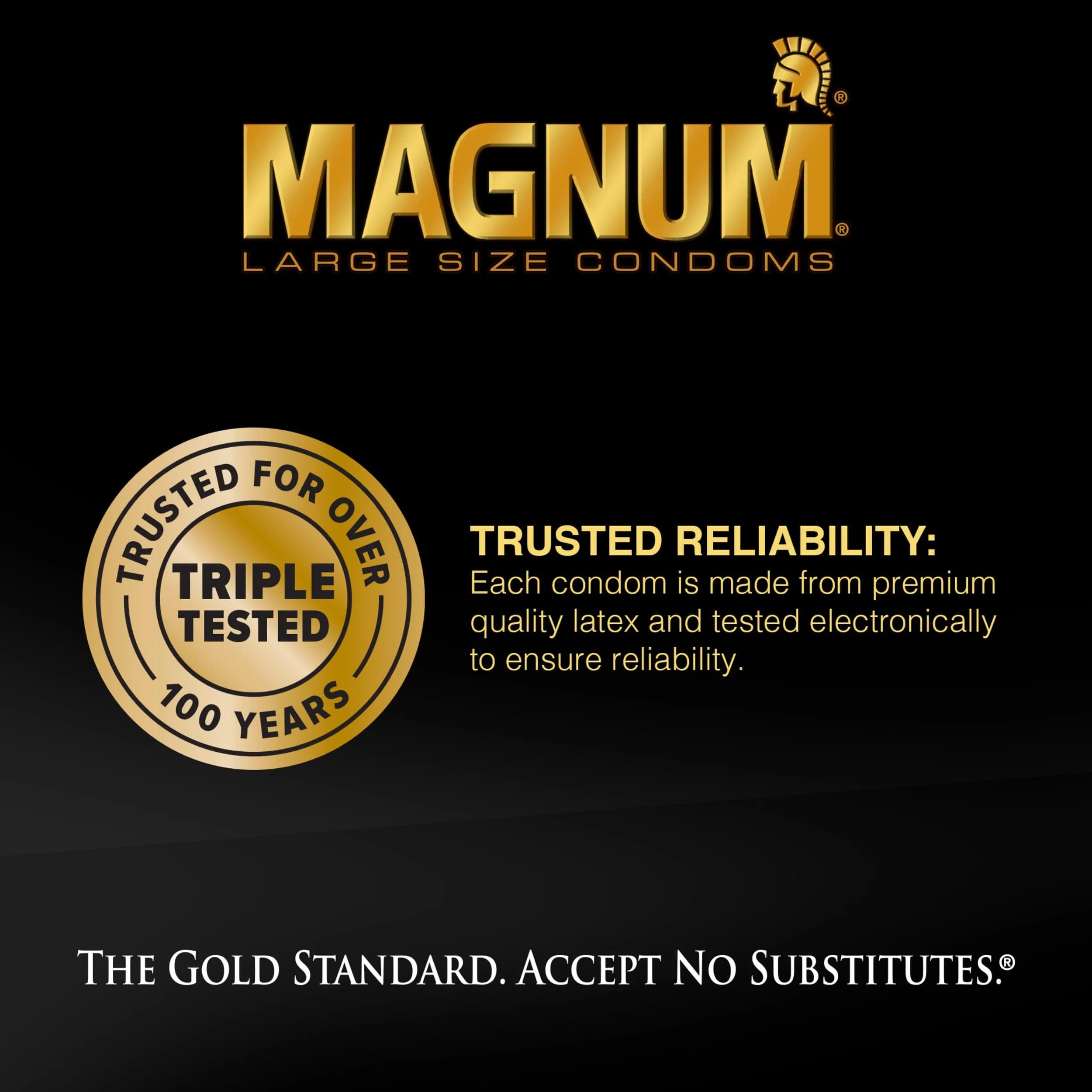 TROJAN Magnum XL Large Size Lubricated Condoms 24 Count (12 Count, Pack of 2) | America's #1 Condom for Comfort and Protection - view 4