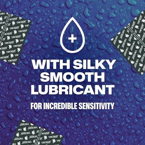 Trojan Raw Latex Lubricated Thin Condoms for Men, 24 Count | America's Thinnest Latex Condoms for Enhanced Intimacy thumbnail 9