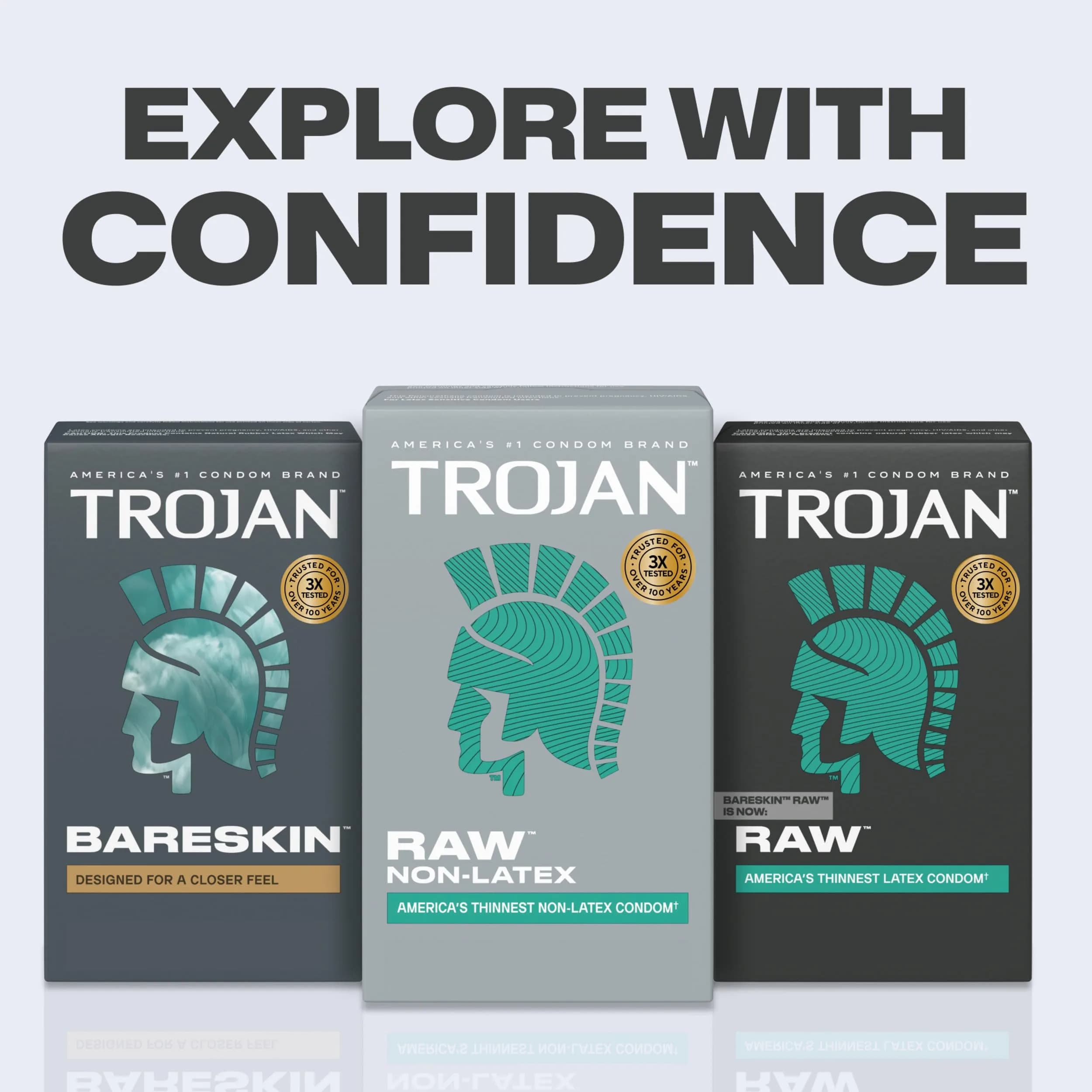 TROJAN Raw Non-Latex Lubricated Thin Condoms for Men, 20 Count (Pack of 2) | America’s Thinnest Latex-Free Condoms - view 8