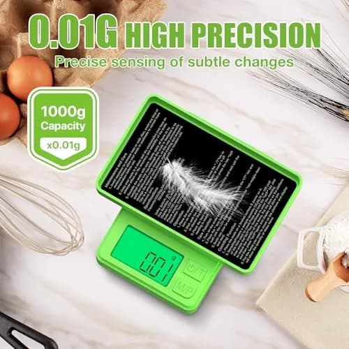 Diyife 1000g x 0.01g Precision Gram Scale | Portable Digital Kitchen & Jewelry Scale thumbnail 5
