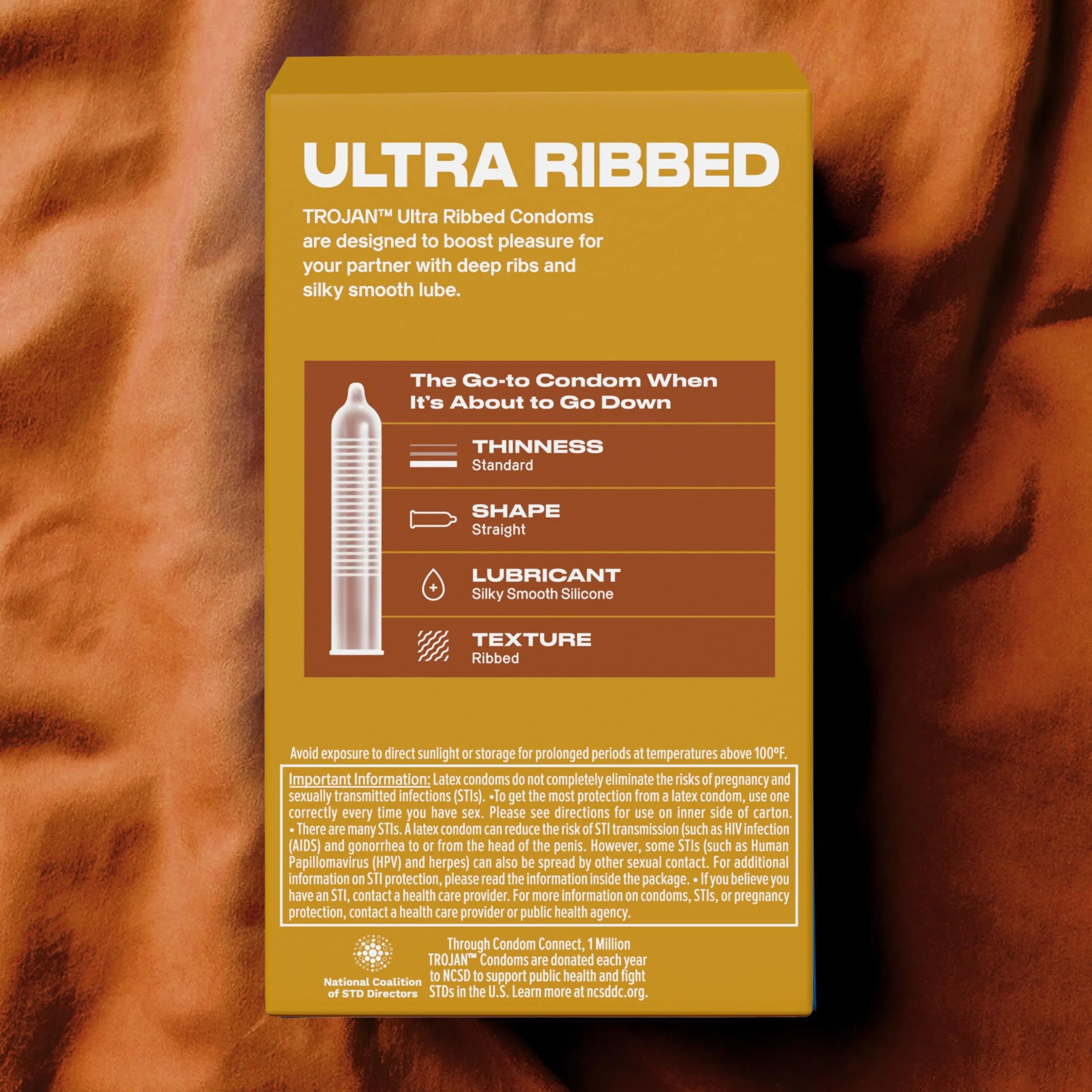TROJAN Ultra Ribbed Condoms 72 Count (Pack of 2) | Deep Ribs for Partner Stimulation - view 9