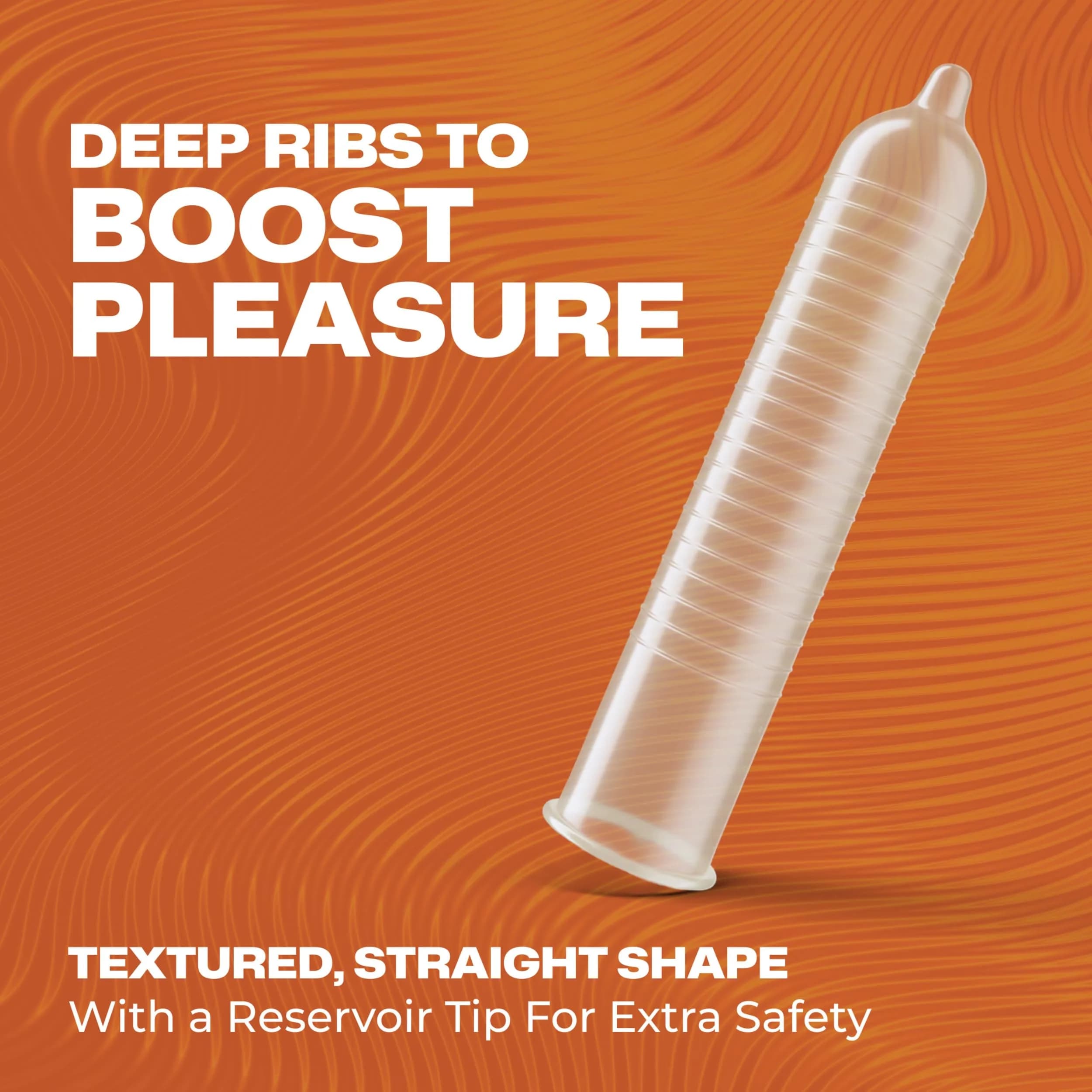 TROJAN Ultra Ribbed Condoms 72 Count (Pack of 2) | Deep Ribs for Partner Stimulation - view 3