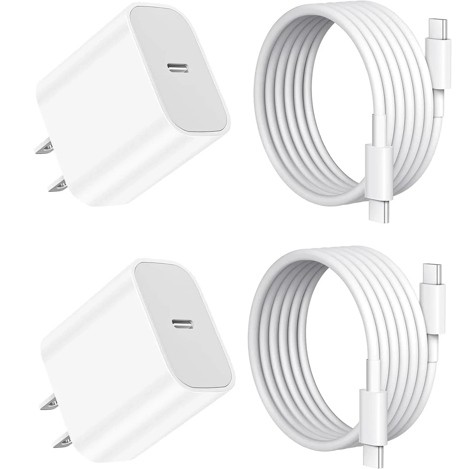 Aevonz 20W USB C Fast Charger & Cable Set 2m (6.6ft) | MFi-Certified for iPad & iPhone