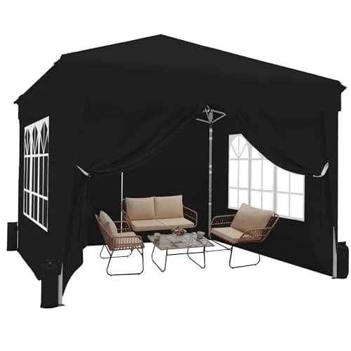 SANWAY 10x10 Pop Up Canopy with Sidewalls x 4 | Waterproof & UV-Resistant Outdoor Shelter thumbnail 1