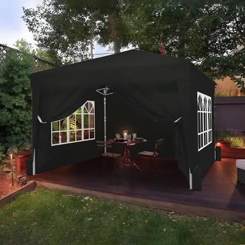 SANWAY 10x10 Pop Up Canopy with Sidewalls x 4 | Waterproof & UV-Resistant Outdoor Shelter thumbnail 6
