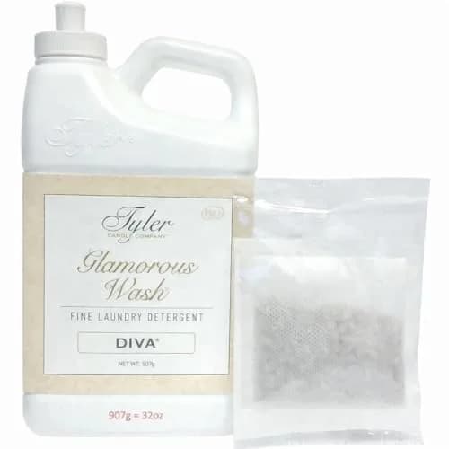 Tyler Candle Company Diva Liquid Laundry Detergent 473ml (16 Fl Oz) | Fragrance Focused Wash — Diva 32 Fl oz / 32 Fl Oz