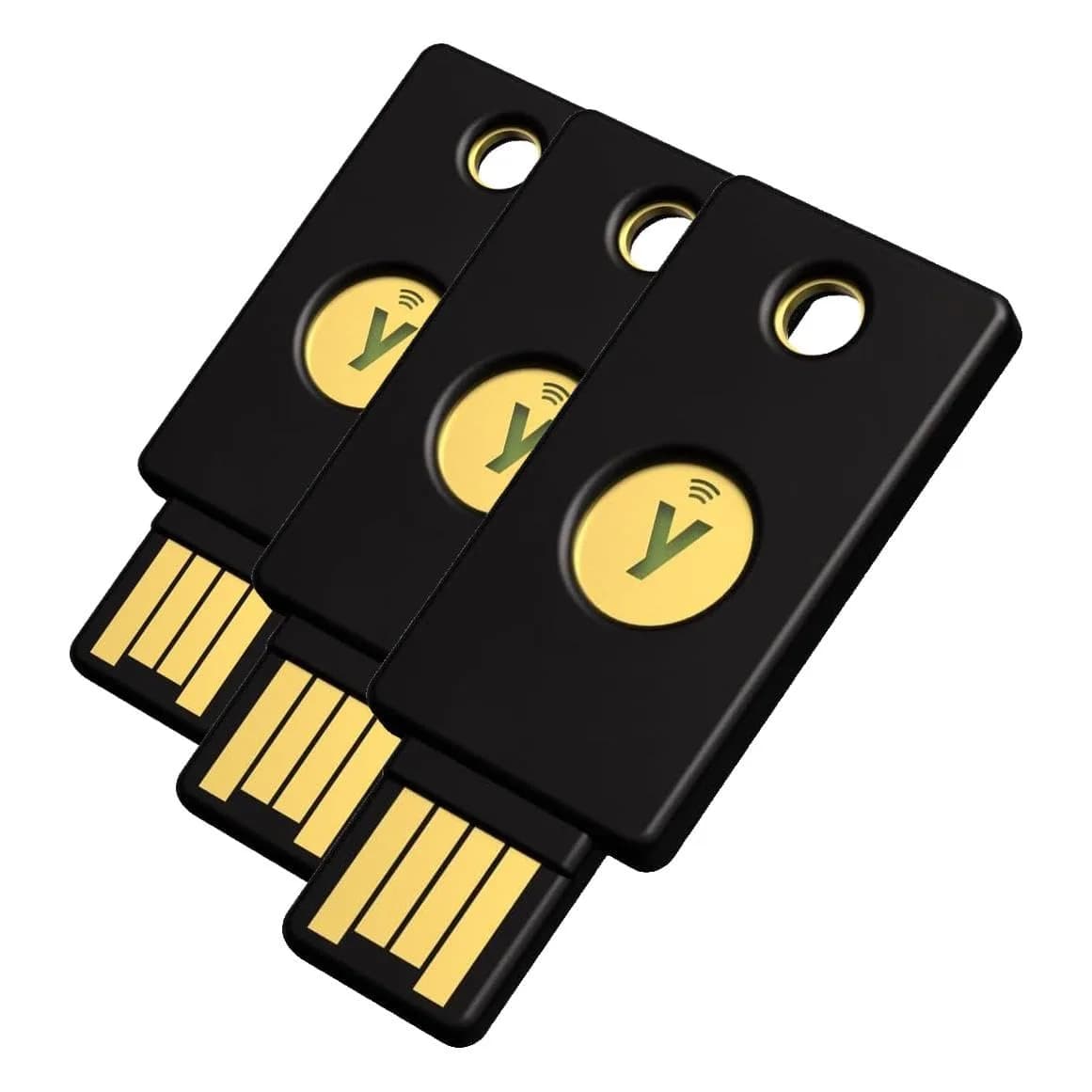 Yubico Security Key NFC USB-A (Basic) - Pack of 3 | Multi-Factor Authentication - main product image