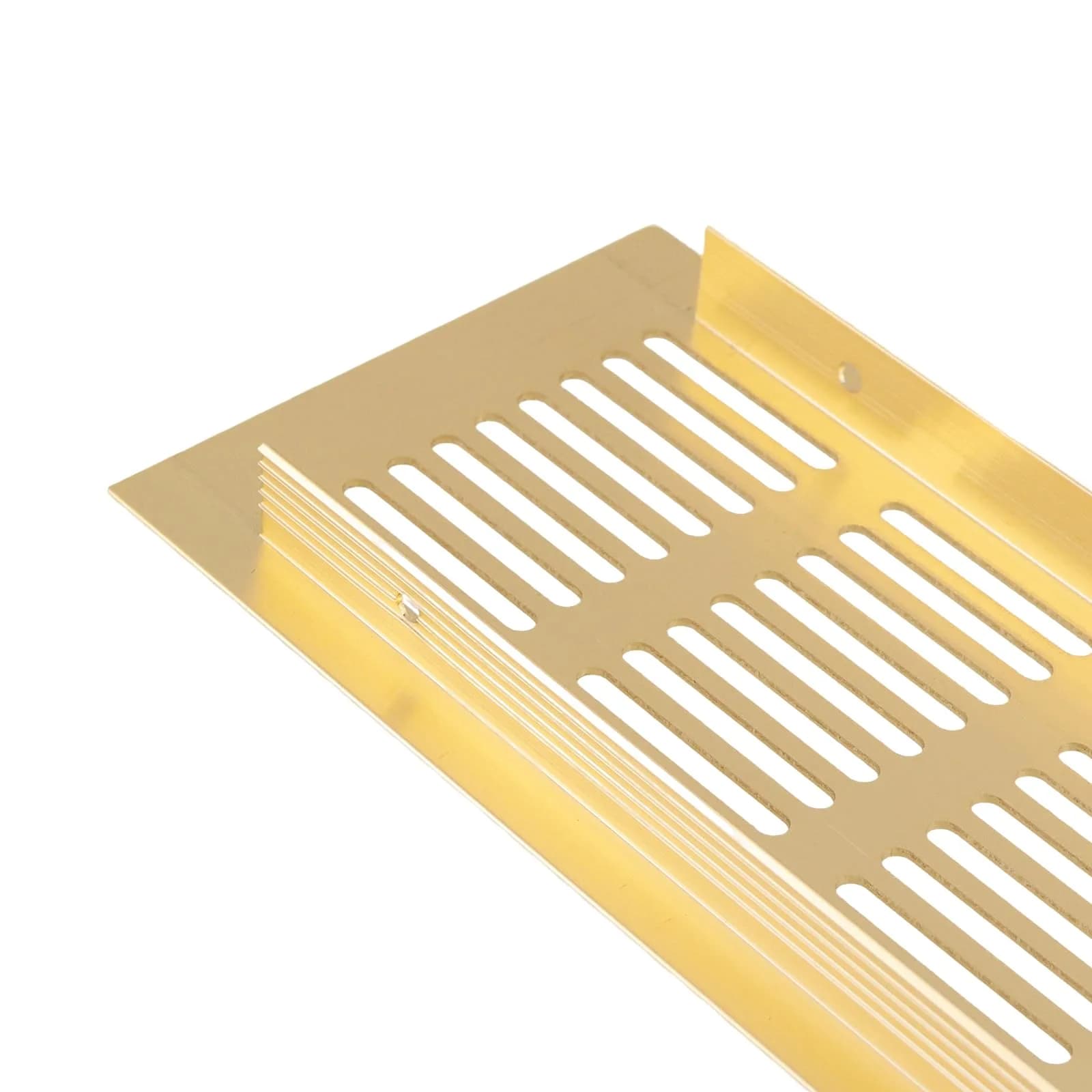 Geesatis Gold Air Vent Cover 9.8 x 3.1 Inch | Rust-Proof Aluminum Alloy for Cabinets & Closets - view 4