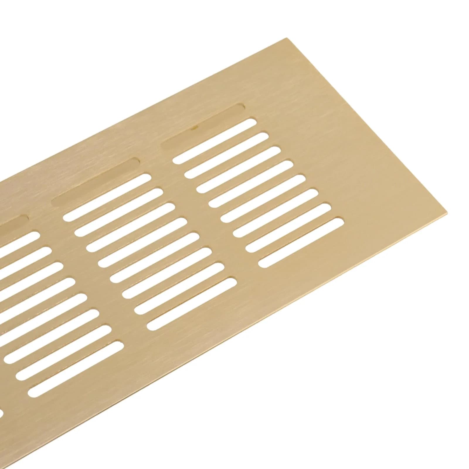 Geesatis Gold Air Vent Cover 13.8 x 3.1 Inch | Rust-Proof Aluminum Alloy Louvered Grill - view 4