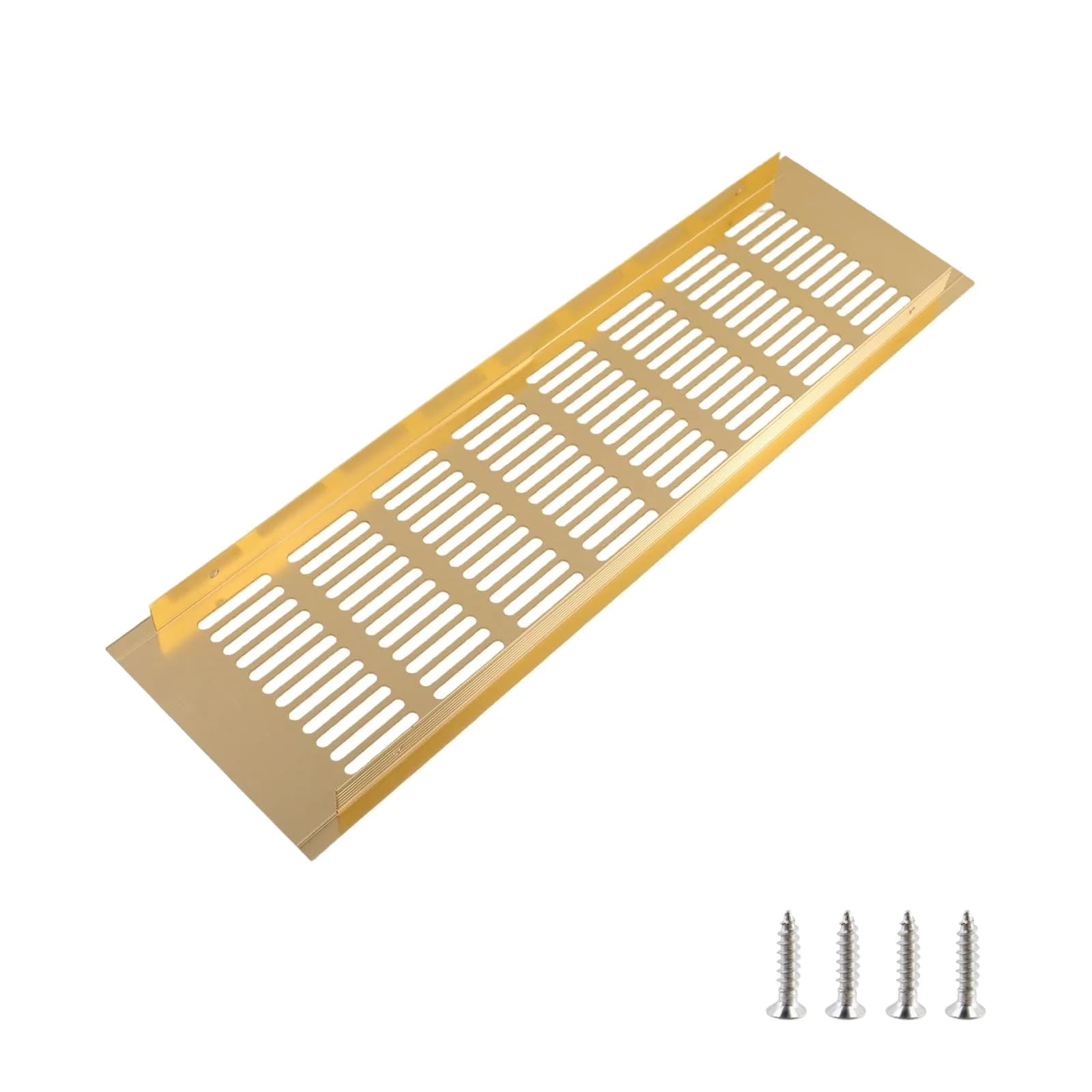 Geesatis Gold Air Vent Cover 13.8 x 4 Inch | Rust-Proof Aluminum Alloy for Cabinets & Closets - view 3