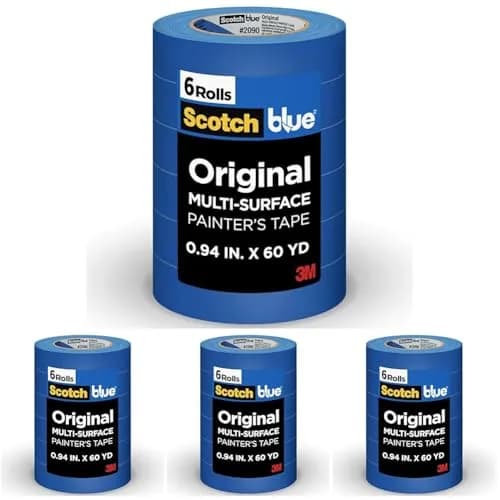 ScotchBlue Original Multi-Surface Painter's Tape 0.94 in x 60 Yds (6 Rolls) | Protects Surfaces, Removes Easily, Indoor/Outdoor Use thumbnail 1