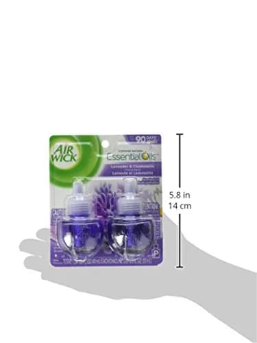 Air Wick Plug in Scented Oil Refill Lavender & Chamomile 24.12ml (0.811 Fl Oz x 12) | Essential Oils for Welcoming Homes thumbnail 3