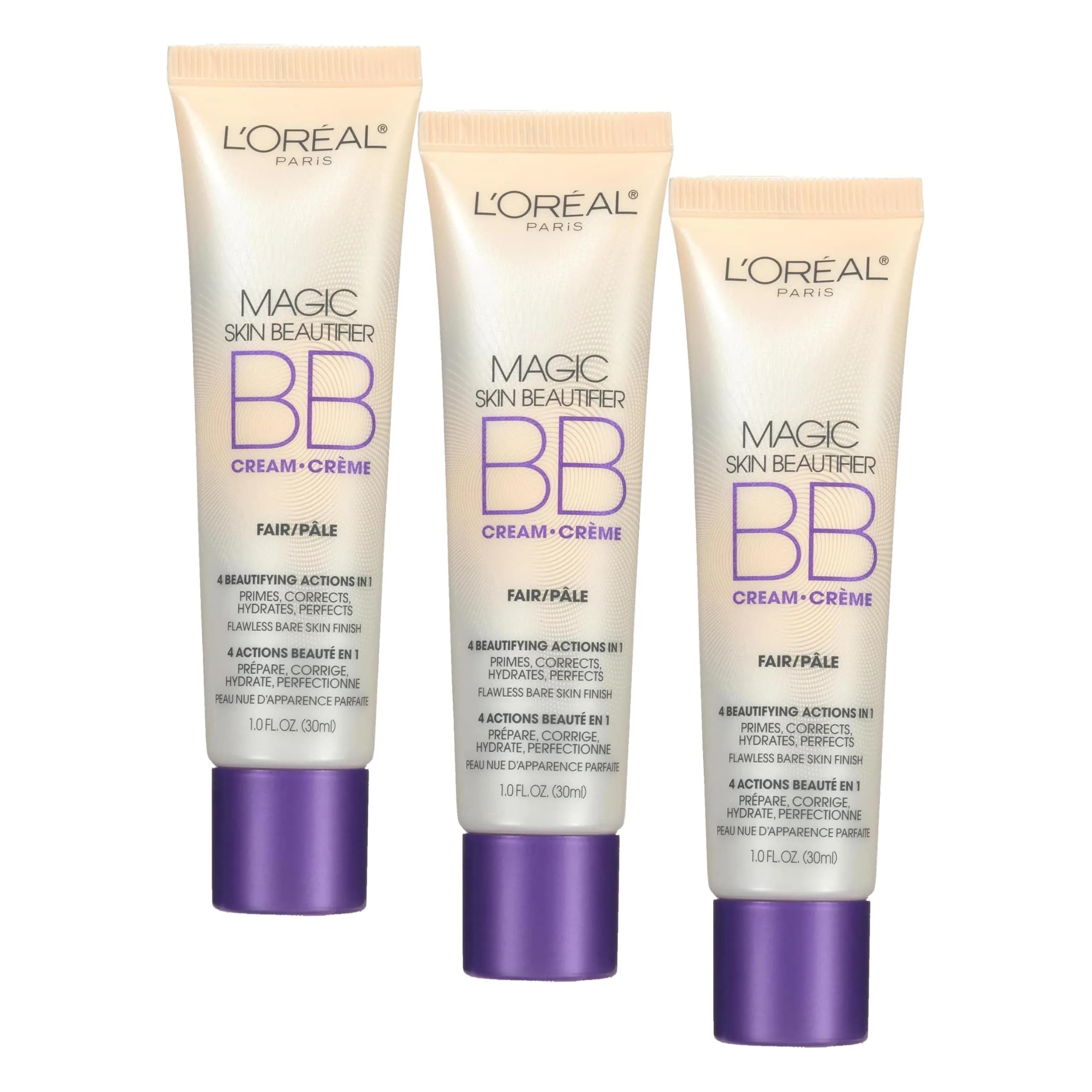 L'Oréal Paris Magic Skin Beautifier BB Cream Tinted Moisturizer, Fair, 1 fl oz, Pack of 3 - main product image