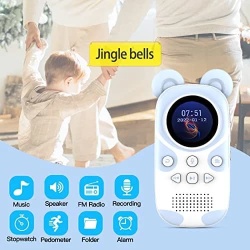 RUIZU Cute Panda MP3 Player for Kids 32GB | Bluetooth 5.3, Built-in Speaker, 100-Hour Battery thumbnail 7