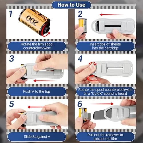 JJC Film Retriever Tool Extractor for 35mm Film Developing | Safe, Fast & Daylight-Friendly thumbnail 3