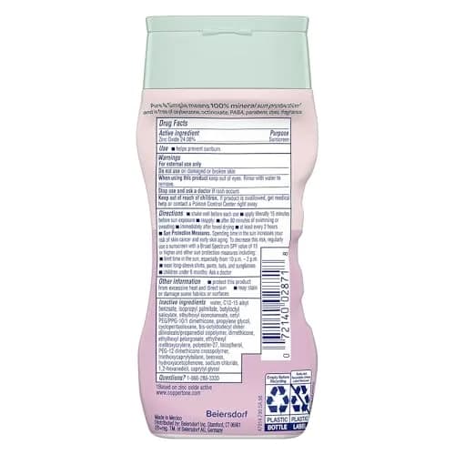 Coppertone Pure and Simple Baby Sunscreen Lotion SPF 50, Zinc Oxide Mineral Sunscreen for Babies, Hypoallergenic and Tear Free, 2 x 6 Fl Oz Bottles thumbnail 7